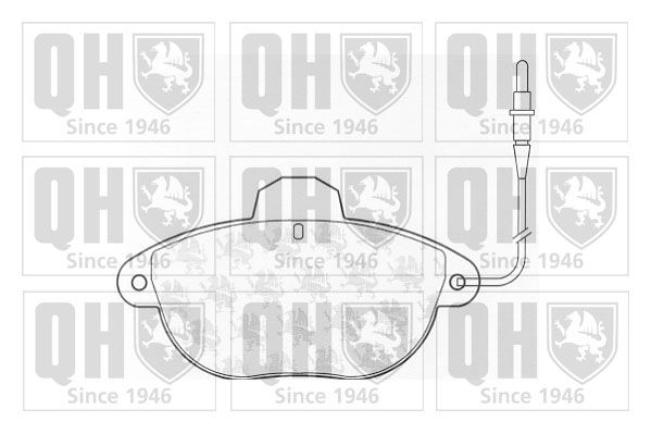QUINTON HAZELL Комплект тормозных колодок, дисковый тормоз BP923